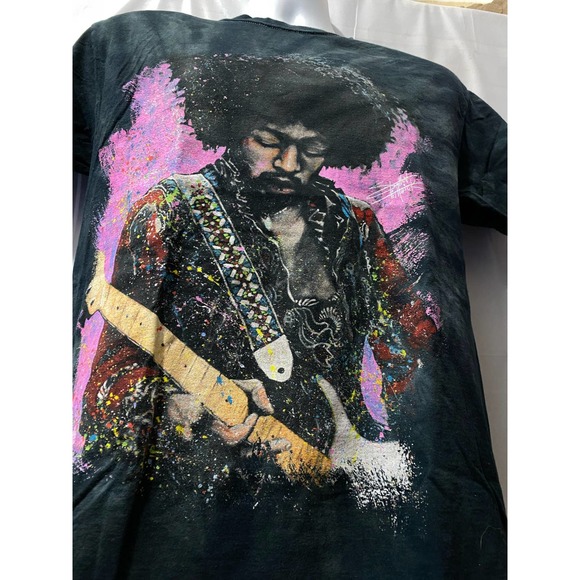 Jimi Hendrix Official Stephen Fishwick Icons GDA Black T-Shirt Size Medium - Picture 8 of 9
